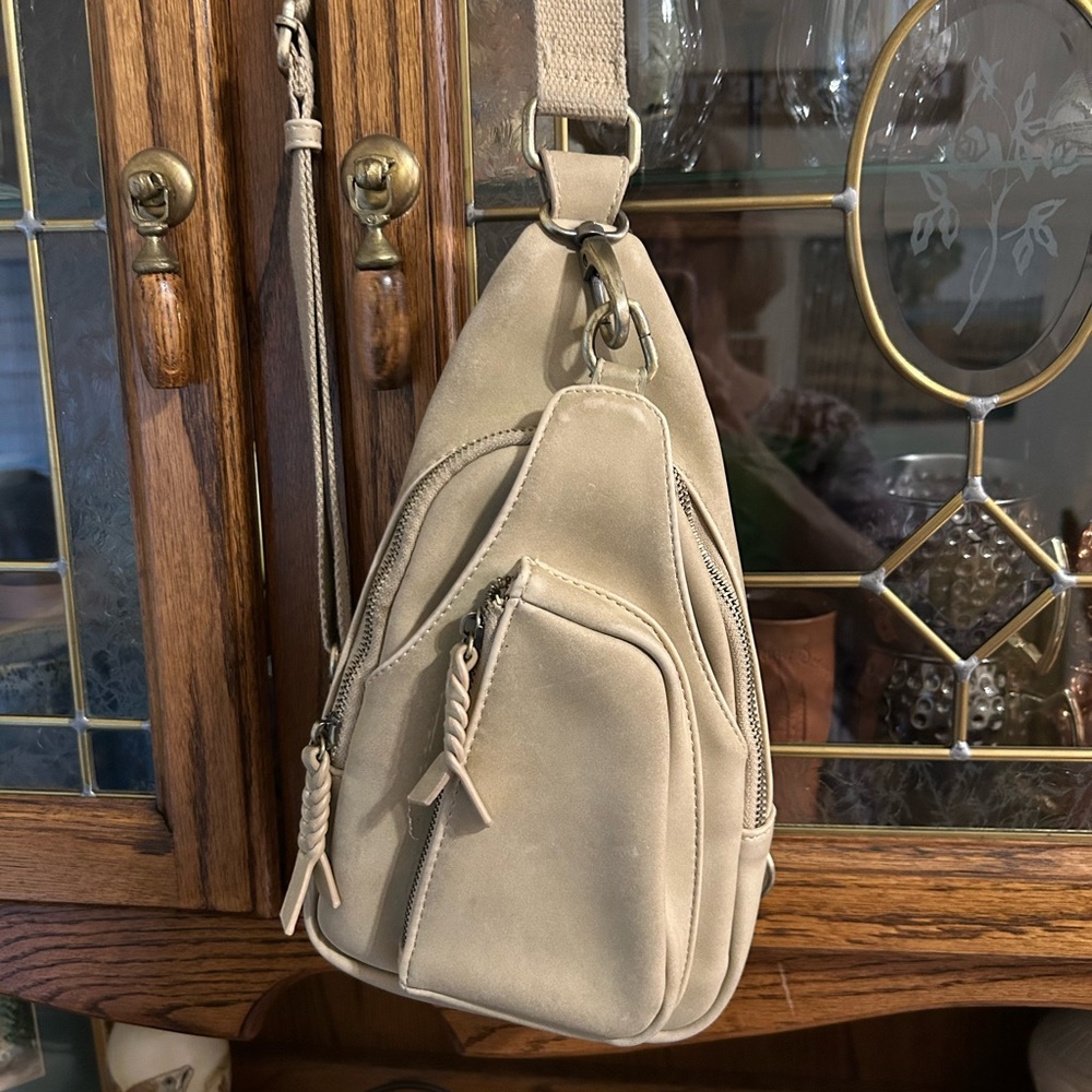 Beige Crossbody Bag